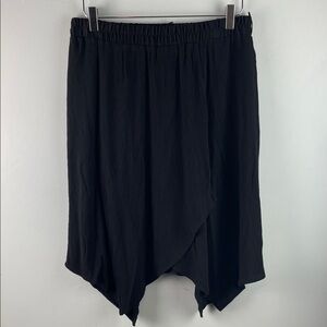 Handkerchief Skirt Black Women's Skirt Size M